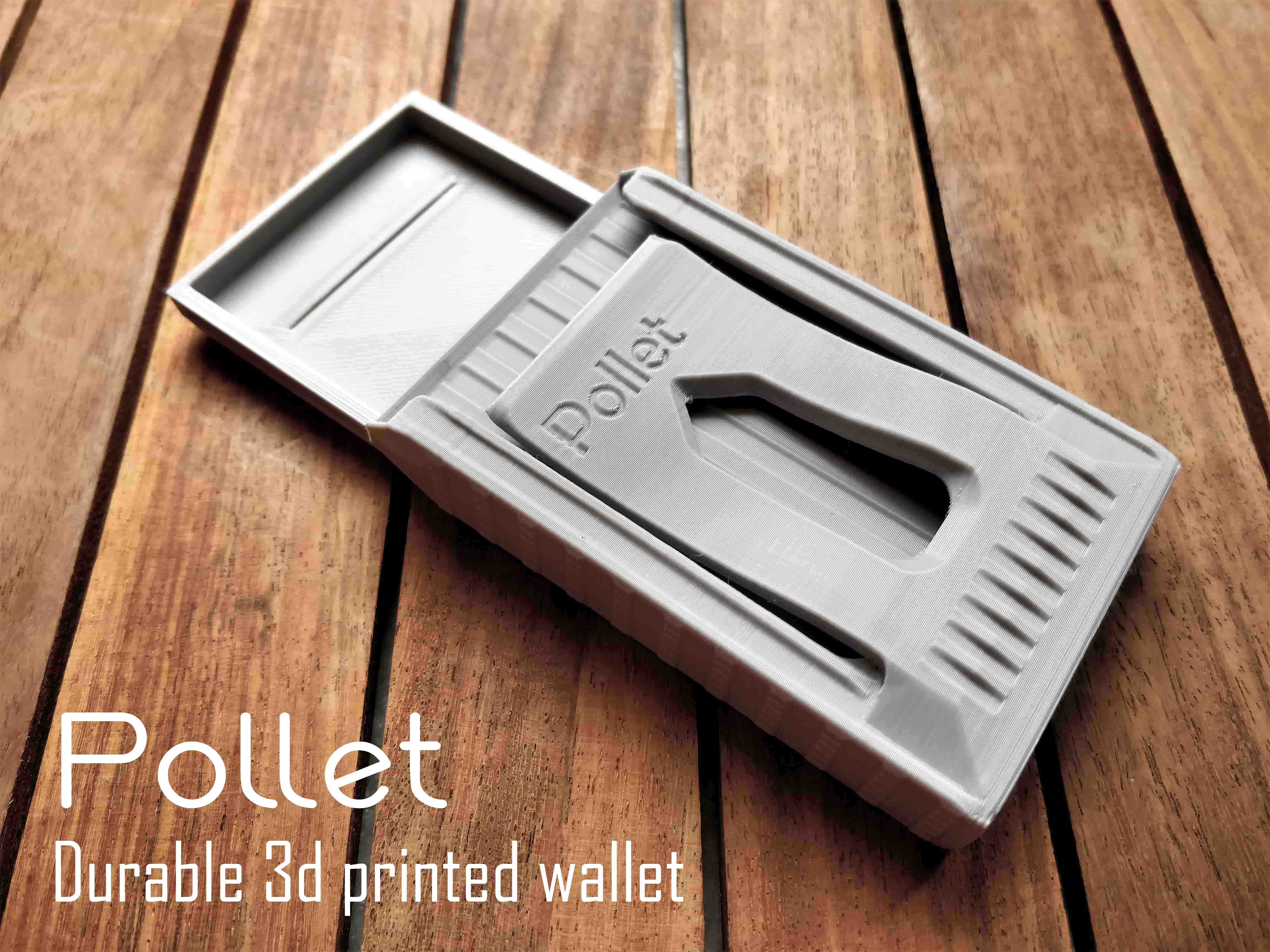 Pollet - 3d printed rugged and slim wallet