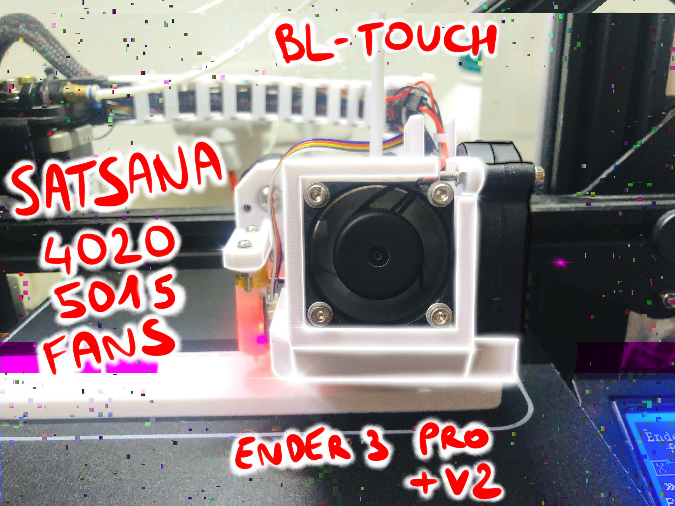 Satsana E3Pro+V2 - 4020/5015 fans + fix original