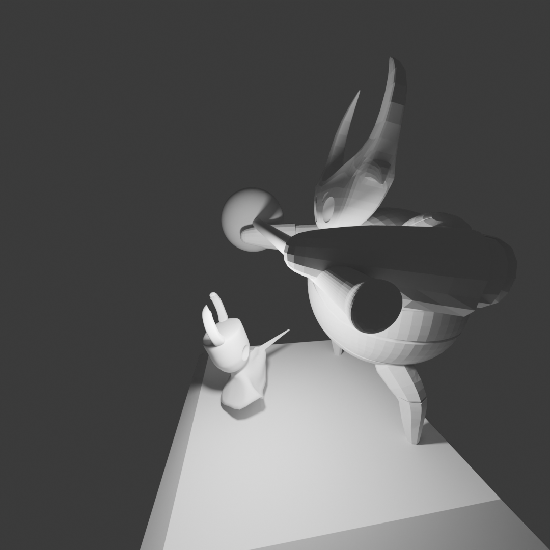 Ghost fighting the False knight