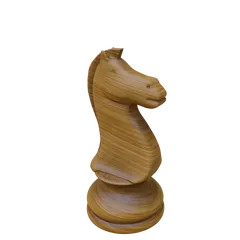 Knight Chess Piece detailed