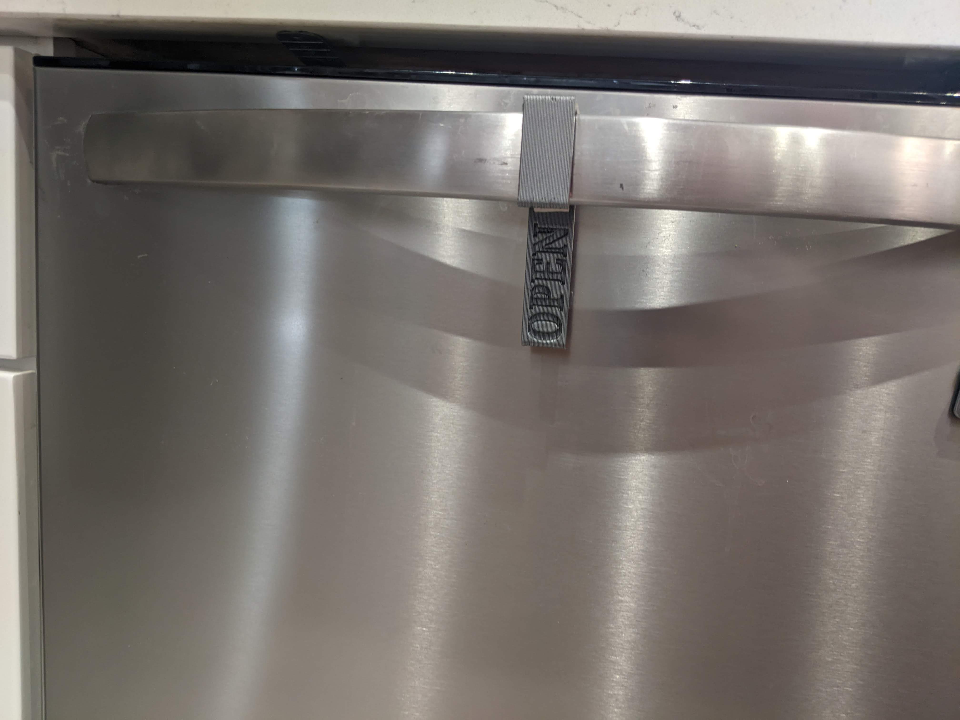 Dishwasher DO NOT OPEN plaque/sign hanger by gameyspirits Download