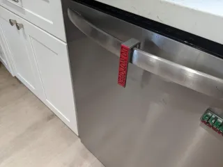 Dishwasher DO NOT OPEN plaque/sign hanger