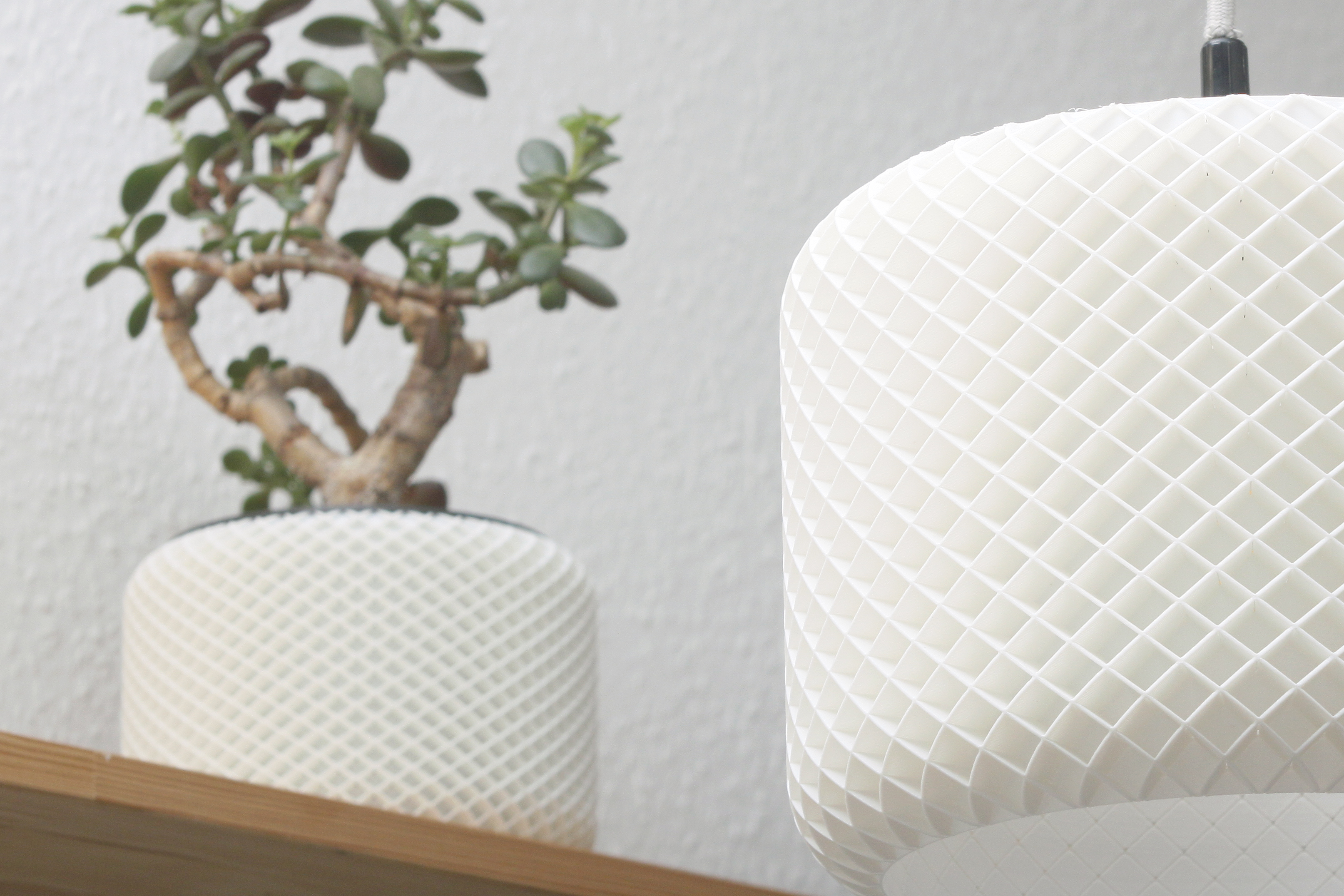 Geometric Spiral Lampshade 2