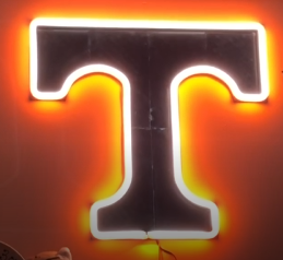 Tennessee Power T Neon Sign by WOLFE | Download free STL model ...