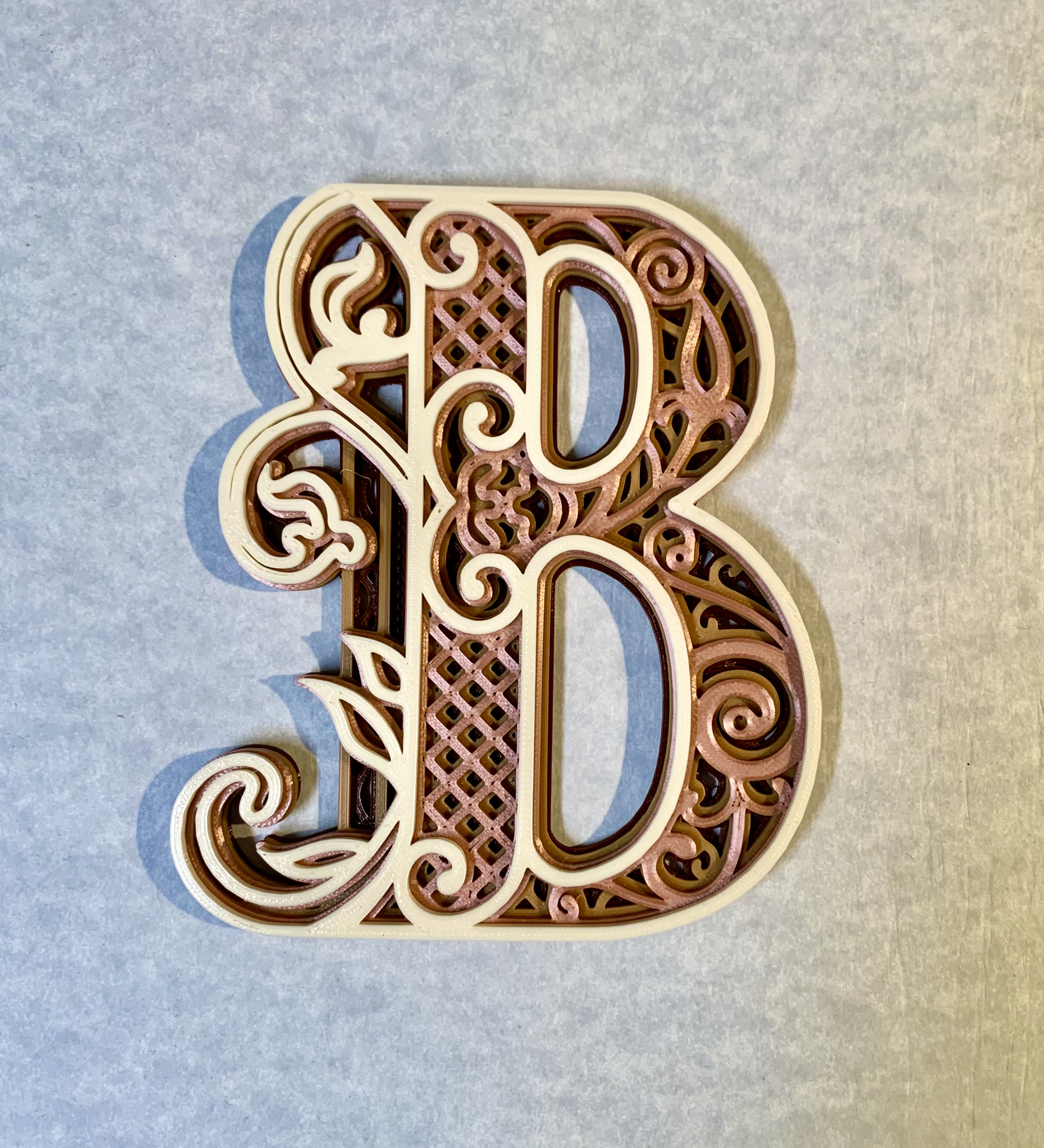 Ornate Letter B Monogram Von Art G | Kostenloses STL-Modell ...