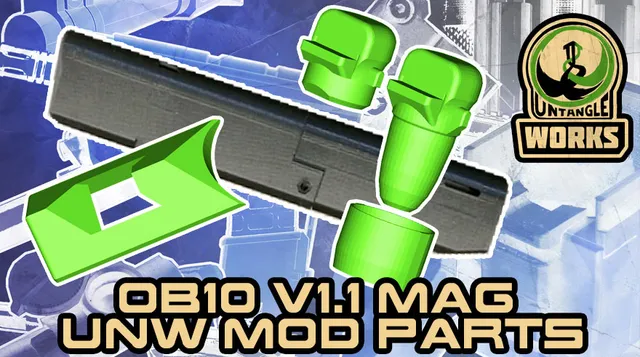 UNW mods on the ODDBALL PAINTBALL's OB10 v1.1 tipx mag