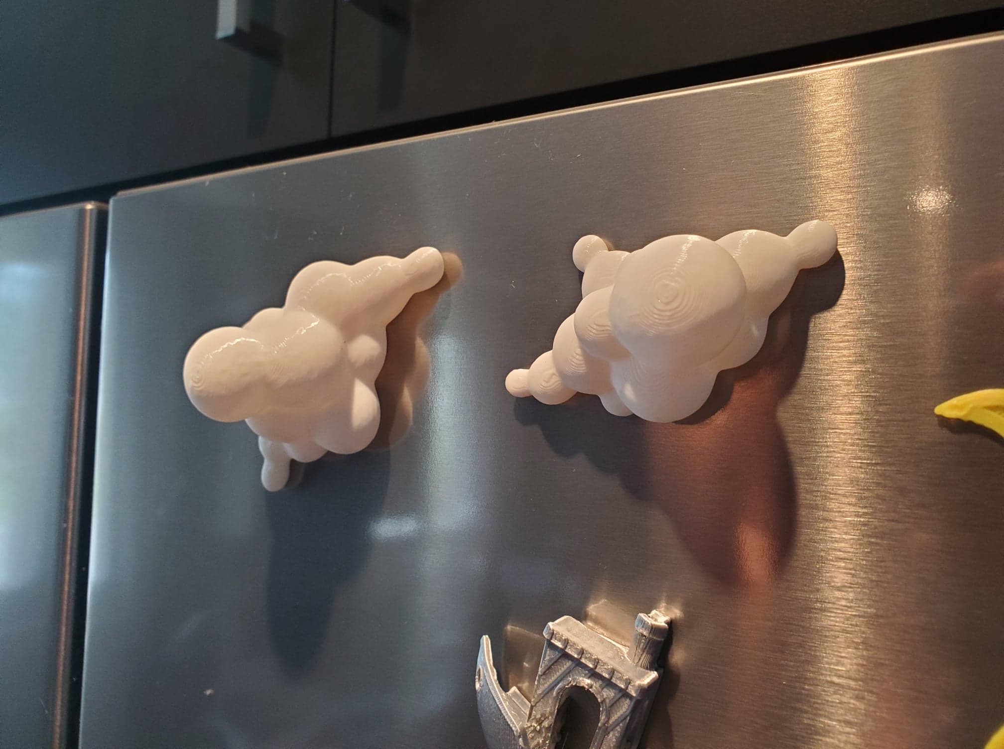 Cloud fridge magnets