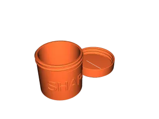 SHARPS DISPOSAL CONTAINER by biketiger | Download free STL model ...