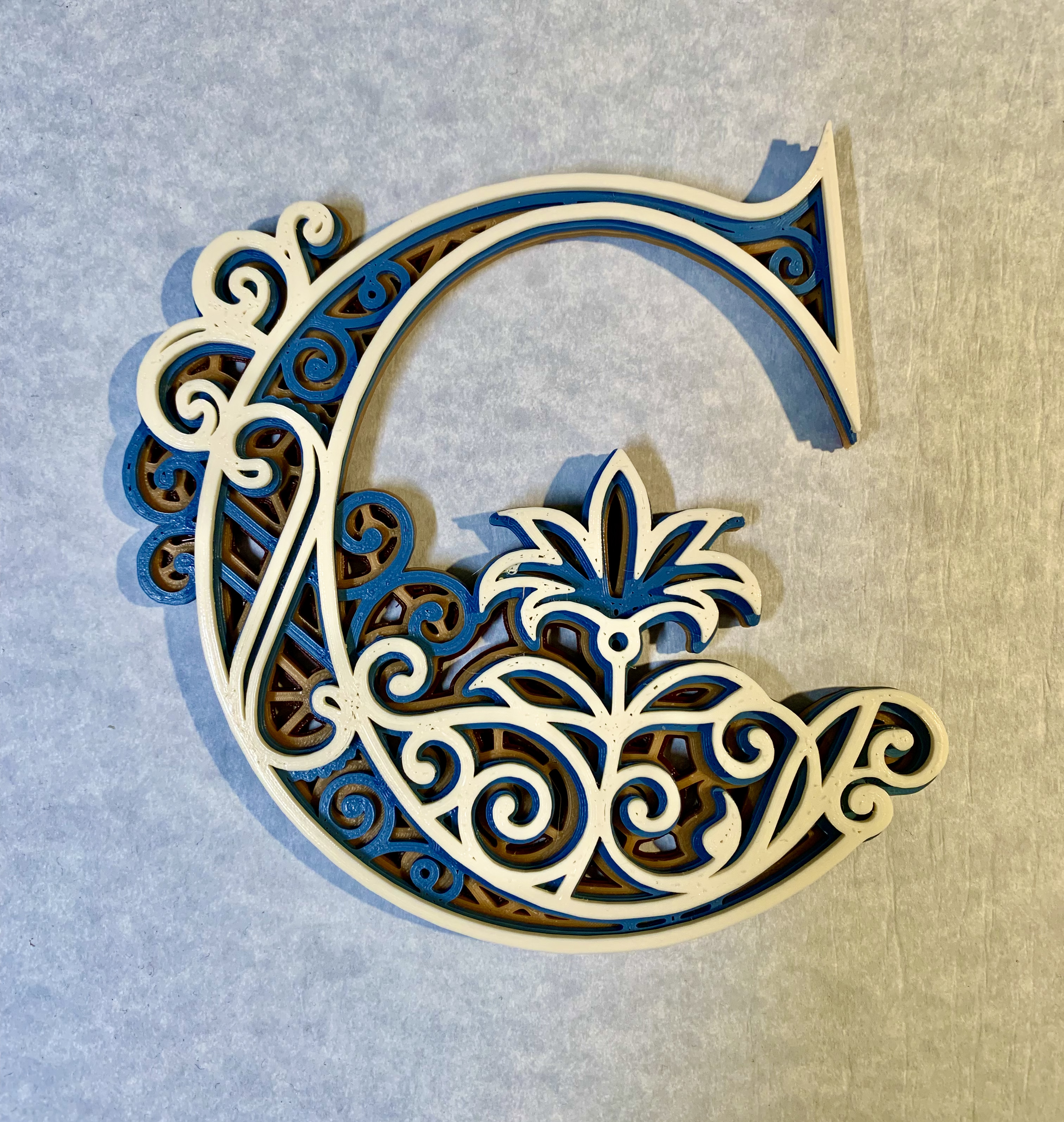 Ornate Letter C Monogram