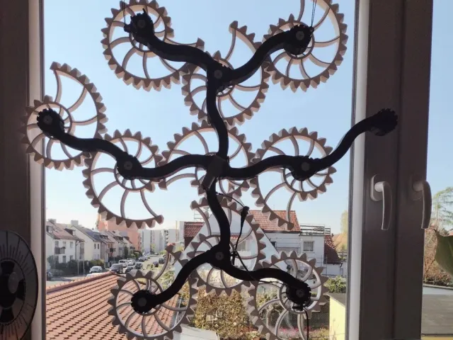 Nautilus gears sculpture