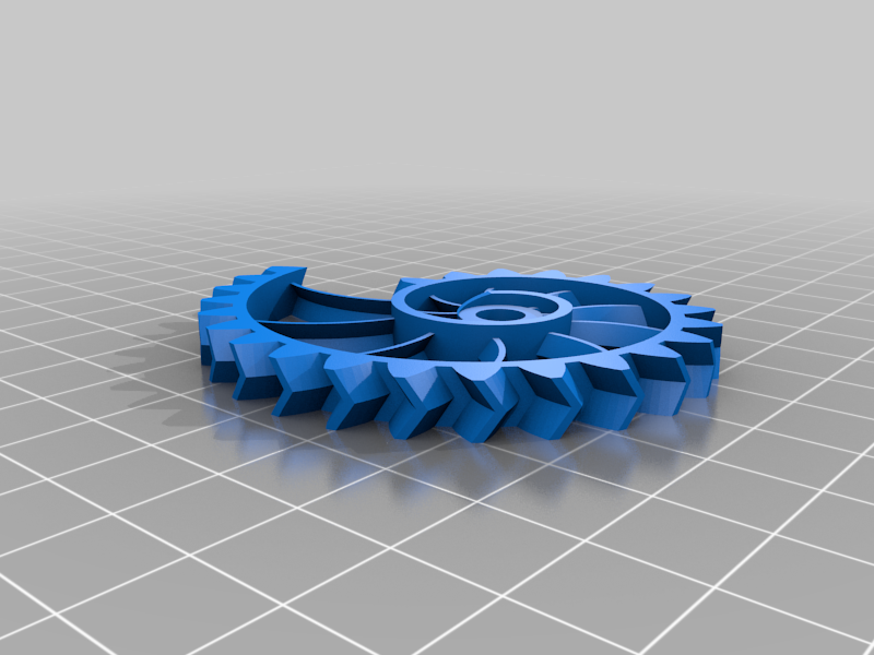 Nautilus gears sculpture by Jürgen Weigert Download free STL model