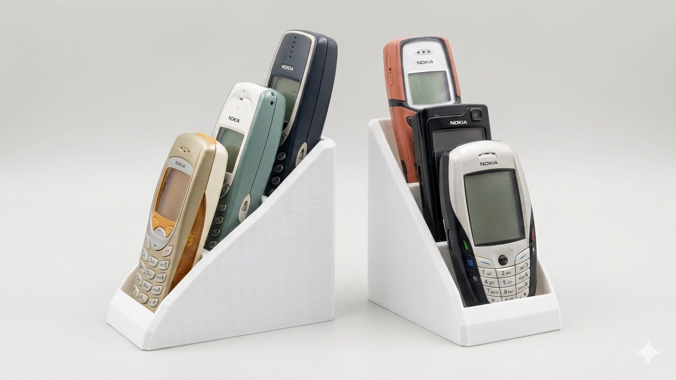Stand for 3 older phones