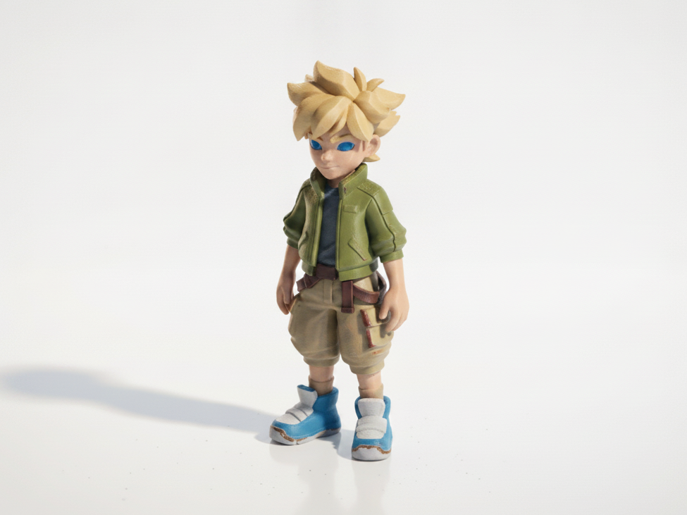 Anime Boy Figurine Manga Character 3D Printable