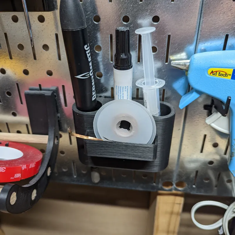 Wall Control Spool Holder Small by TiltedMag, Download free STL model
