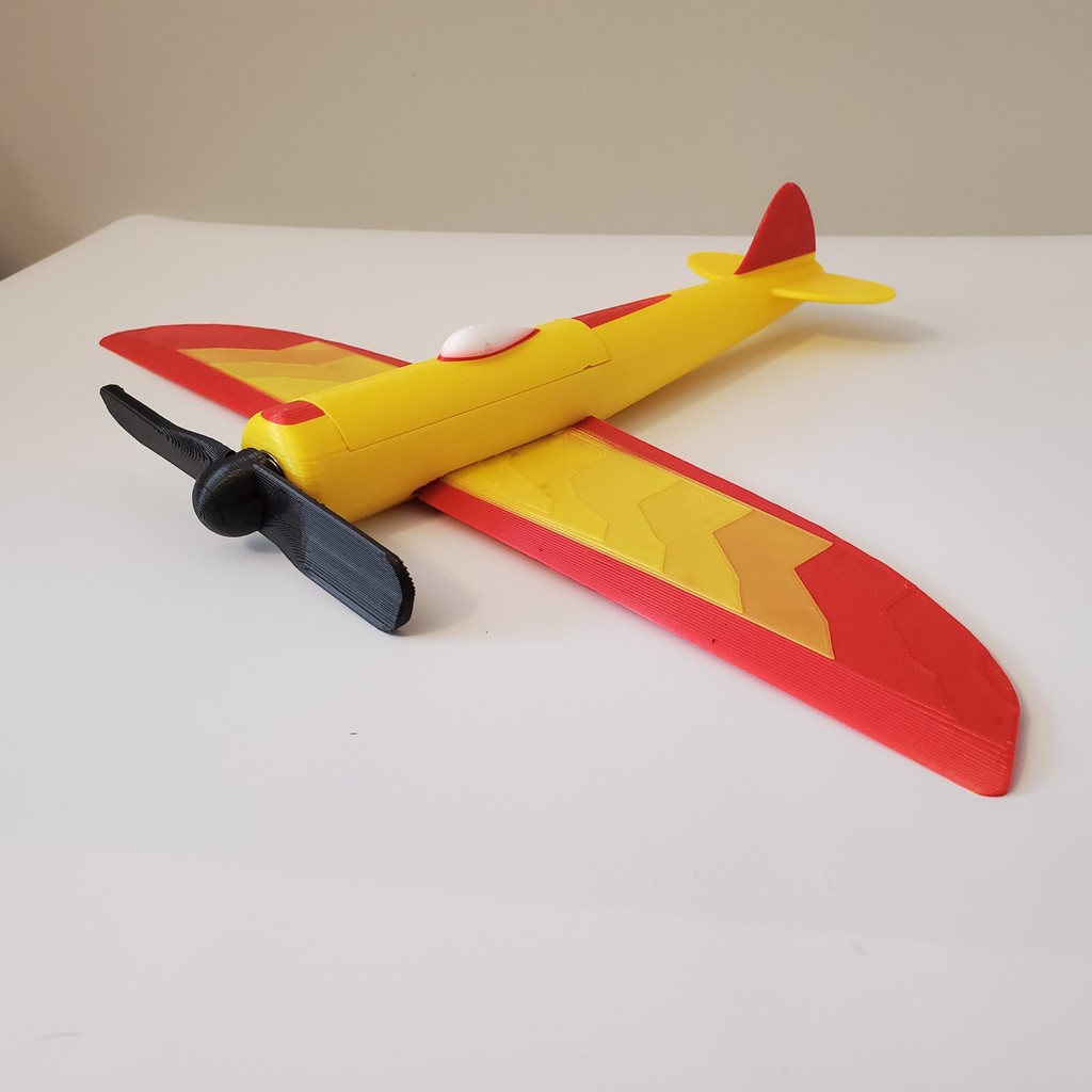 Elastic propellor Plane