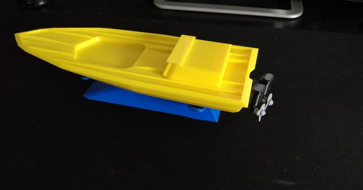 Speedboat with Stand by Dom360 | Download free STL model | Printables.com