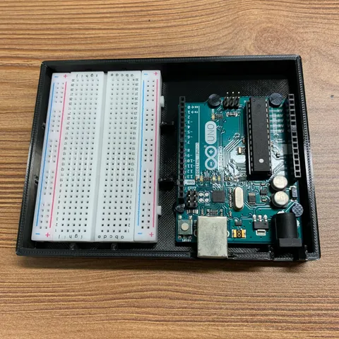 arduino uno + breadboard holder