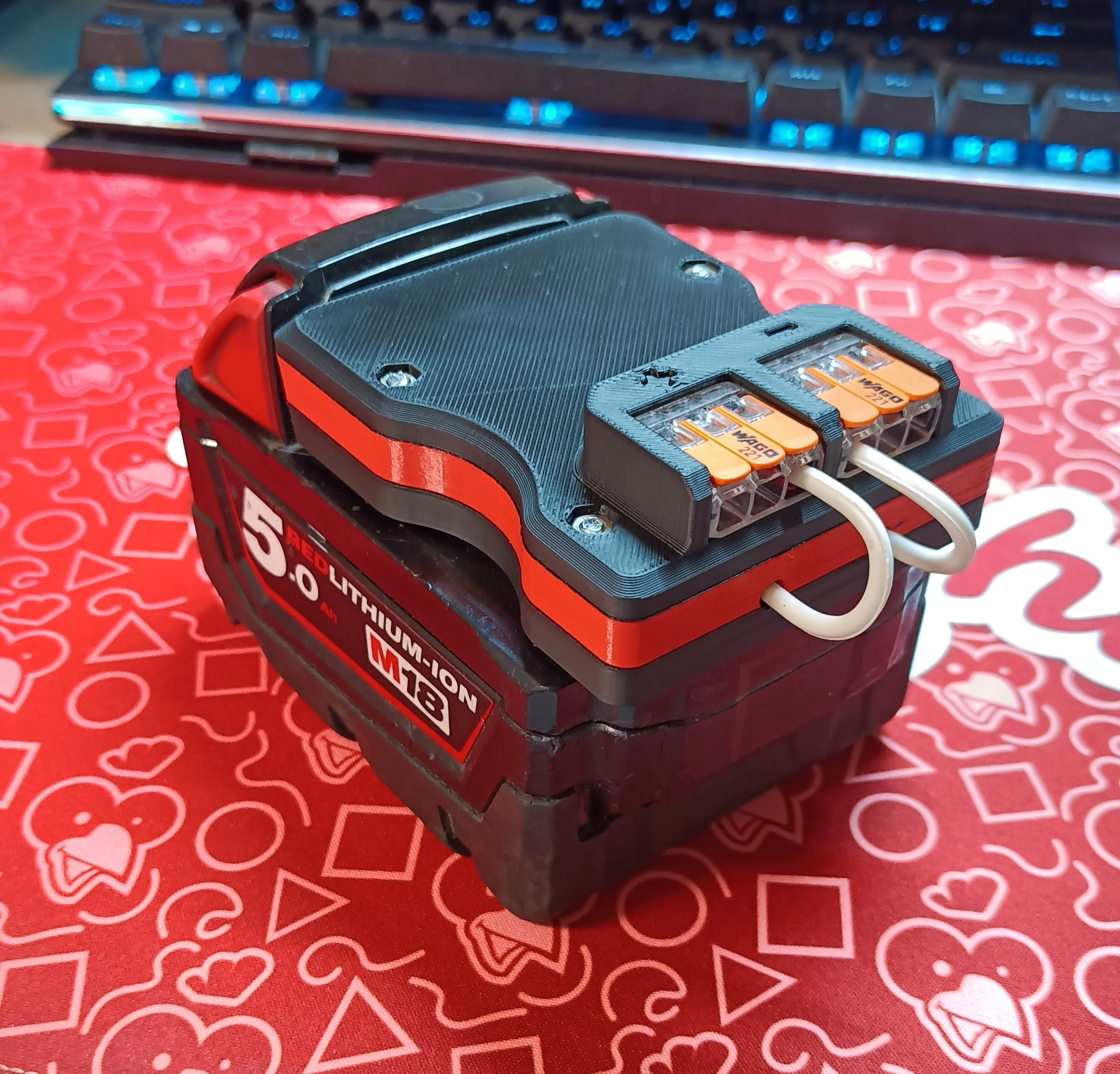 WAGO Power Adapter for Milwaukee battery (M18 System)