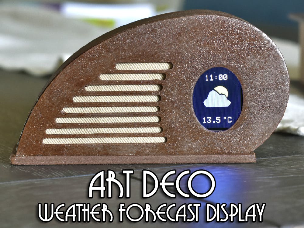 Arduino Art Deco Weather Forecast Display Retro