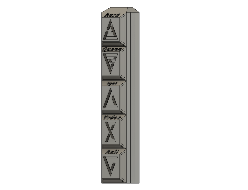 Miniatura 5 do modelo 3D THE WITCHER BOOKEND