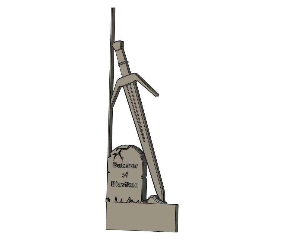 Miniatura 4 do modelo 3D THE WITCHER BOOKEND