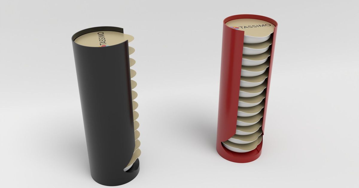 Tassimo capsule dispenser by Zendama Download free STL model