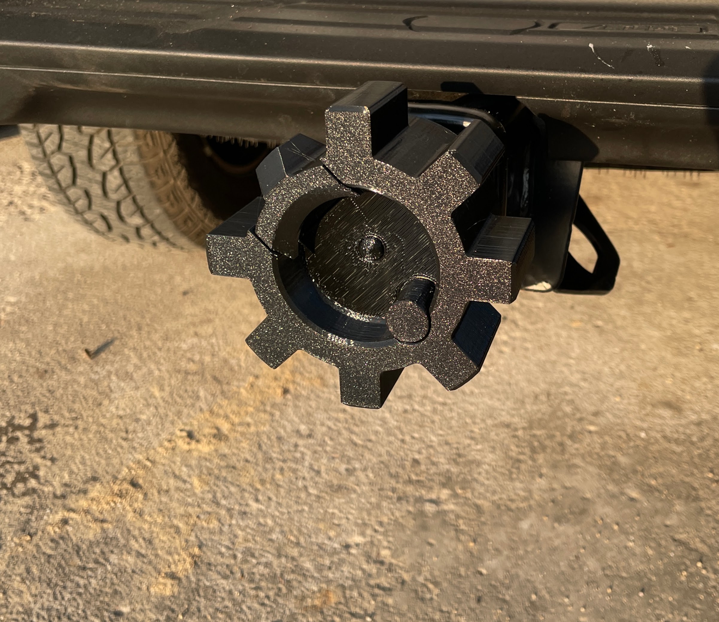 Print in place AR15 trailer hitch cover pin required by Dustin Hess