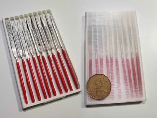 Compact Needle File Case for 2x100x10mm files