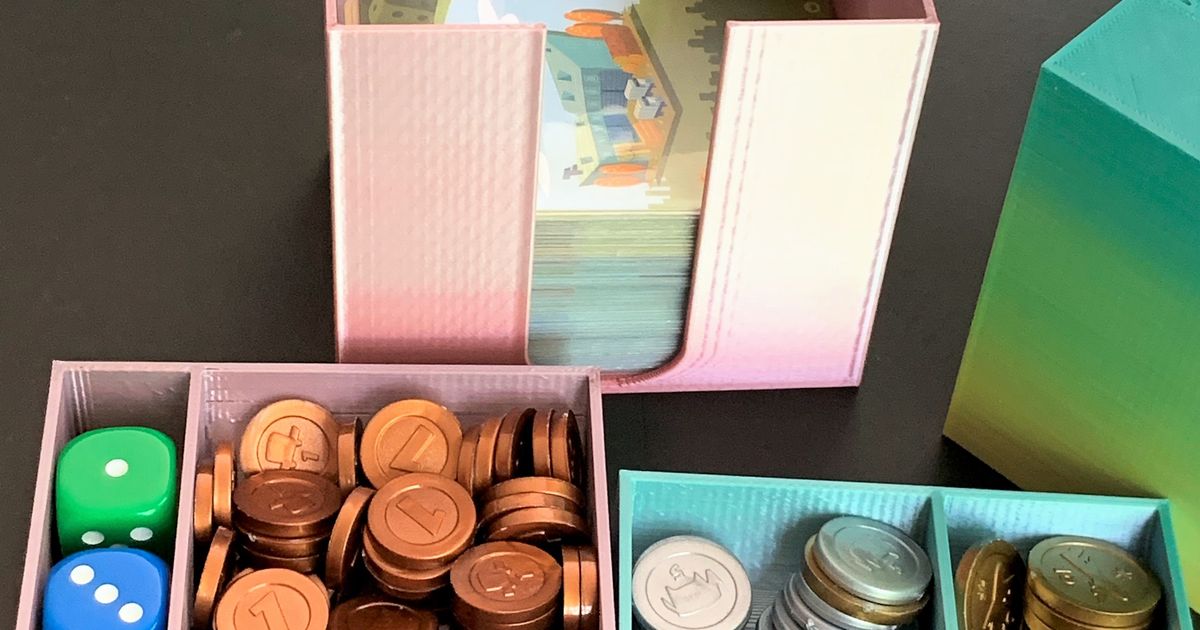 Machi Koro Compact Organizer/Travel Box for 5th Anniversary Edition by ...