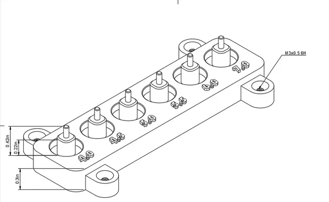 1/4" Metric Socket Wall Mount Organizer