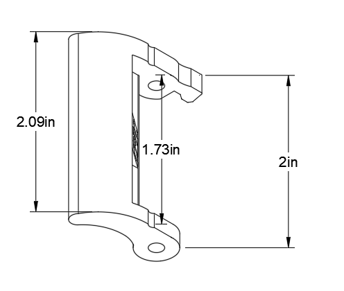 94-04 3rd Door Handle for Chevy S10/GMC Sonoma Extend Cab [Handle Only]