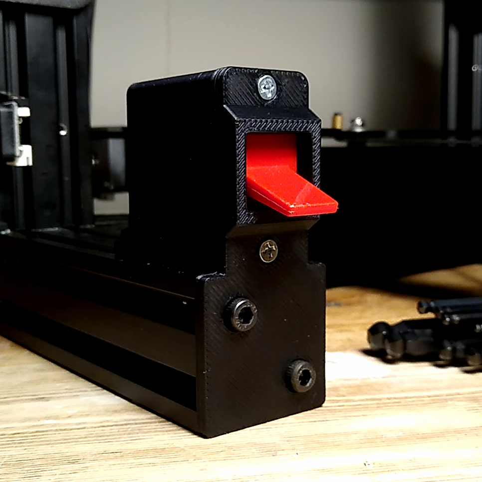 IBM PC style power switch mount
