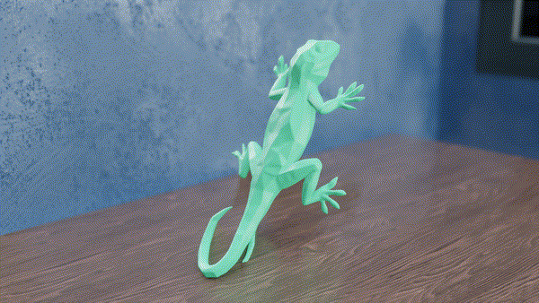Low Poly Lizard — miniatura 3