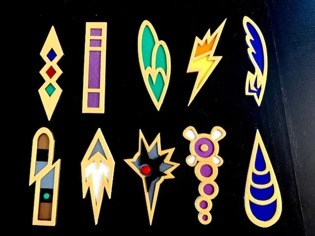 Pokemon Generation 5 Unova Gym Badges