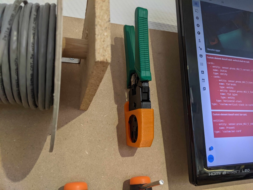 Ethernet Crimp Tool Holder