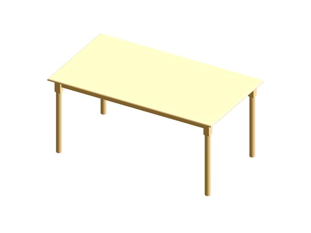 Wooden table, 160 cm x 90 cm x 73 cm