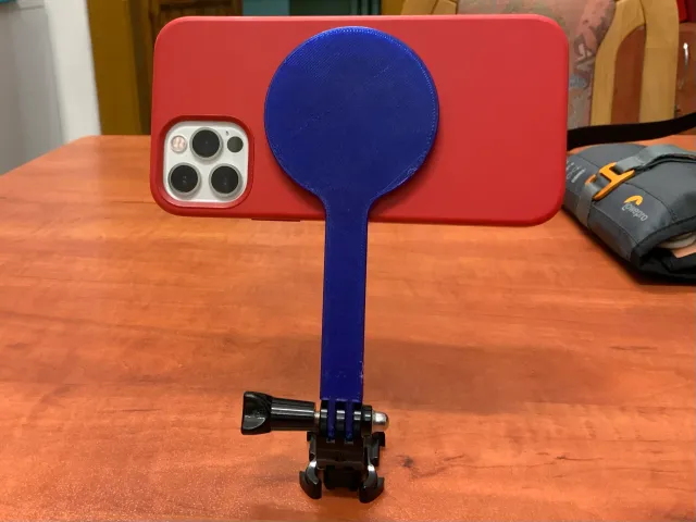 iPhone MagSafe GoPro mount.