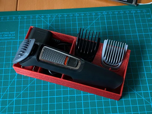 Storage box for Philips MG3721 razor and accessories