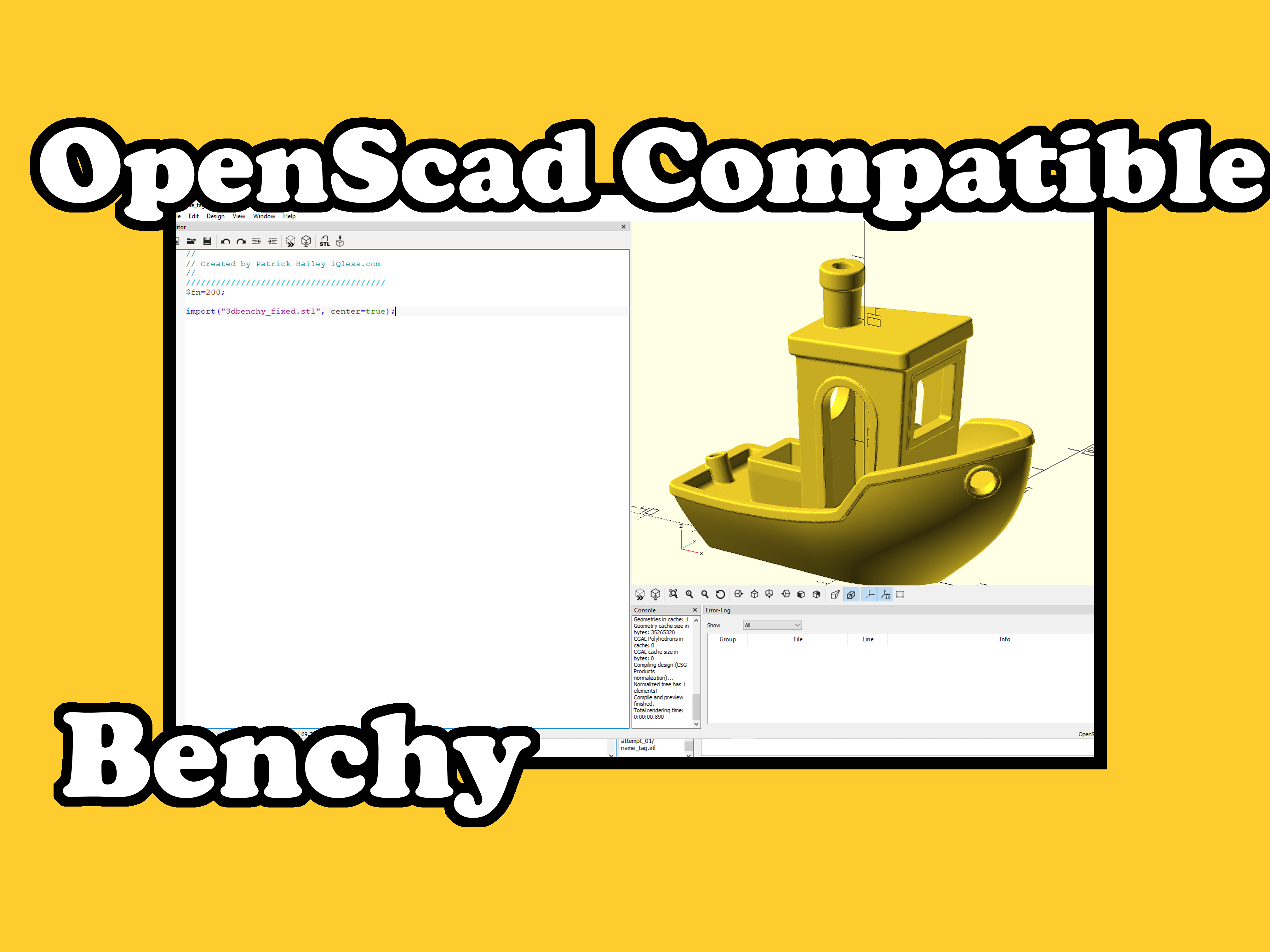 OpenScad Compatible Benchy By Iqless | Download Free STL Model ...