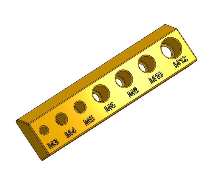 CounterBore Holder Inch and Metric by kaje Download free STL model