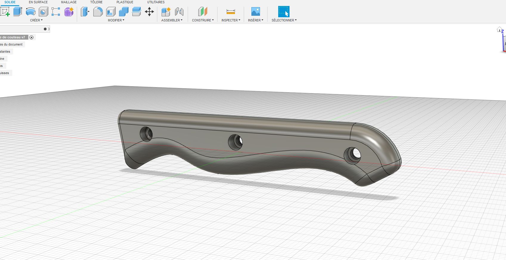 Miniatura 2 do modelo 3D Manche de couteau