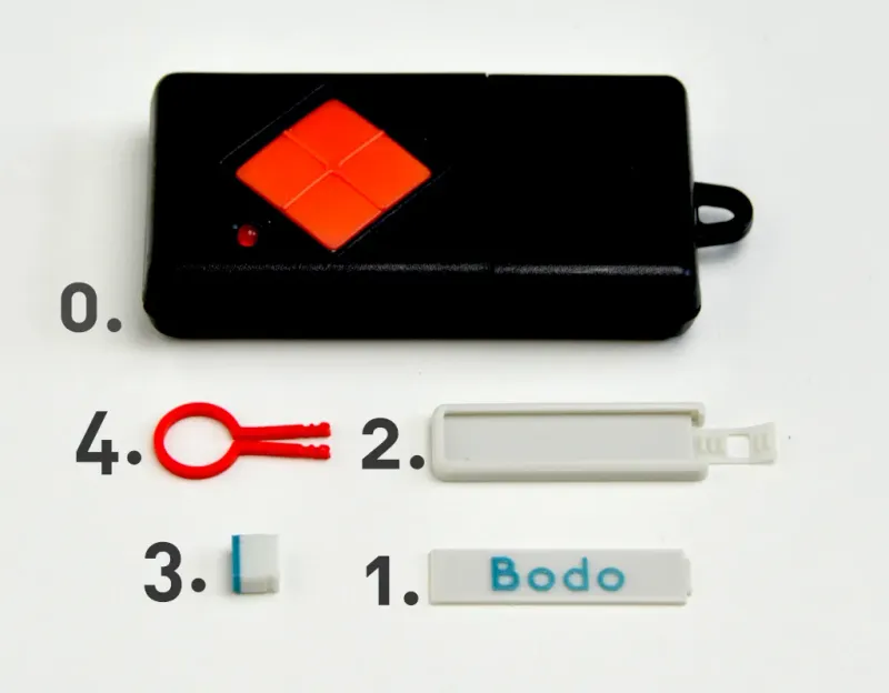 Dangletag, customizeable tiny name tag by Bodo | Download free STL ...