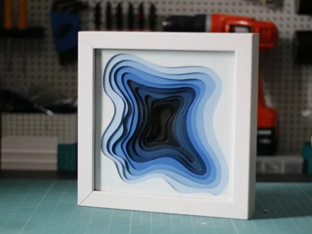 3D-like Lake Wall Art