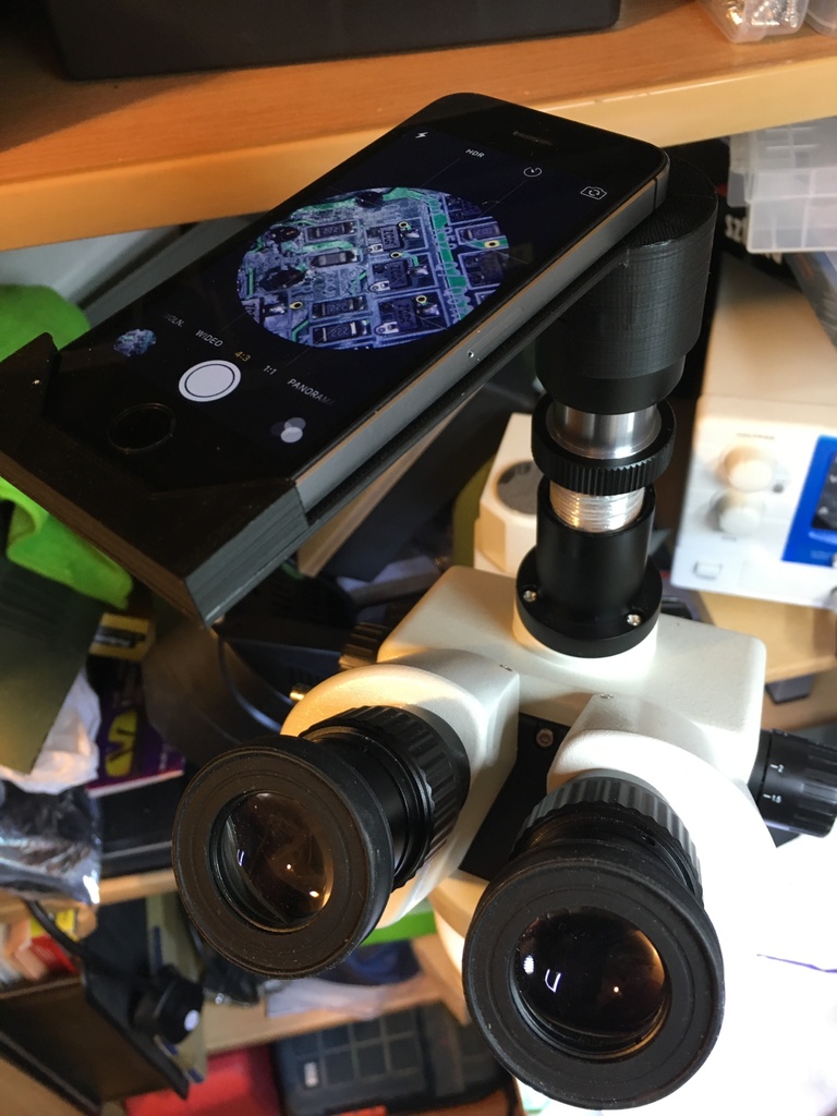 iphone 5s mount for 23.2mm microscope eyepiece