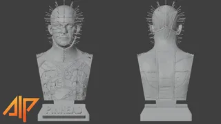 PINHEAD ULTRA-DETAILED PRE-SUPPORTED BUST 3D MODEL
