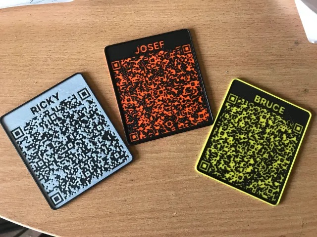 QR Nametag (& Virtual Contact Card)
