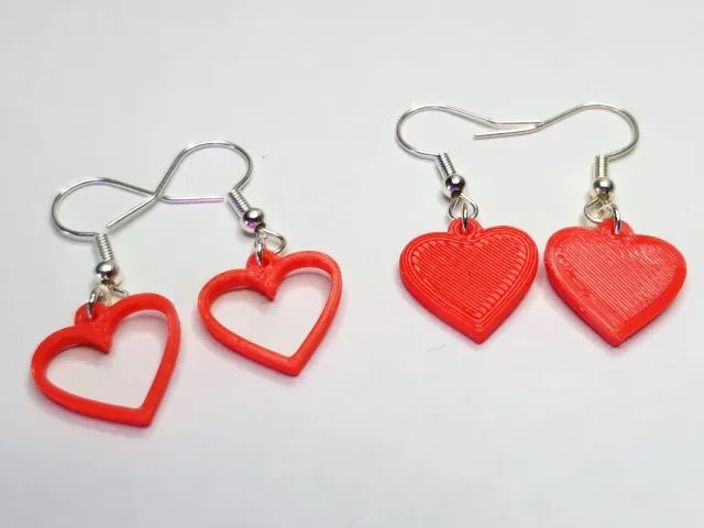 Simple Heart Earrings