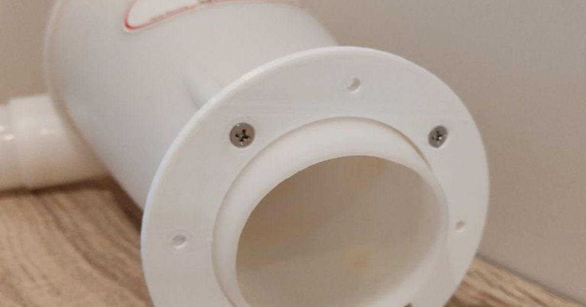 Cyclone Dust Collector Flange by bamzero Download free STL model