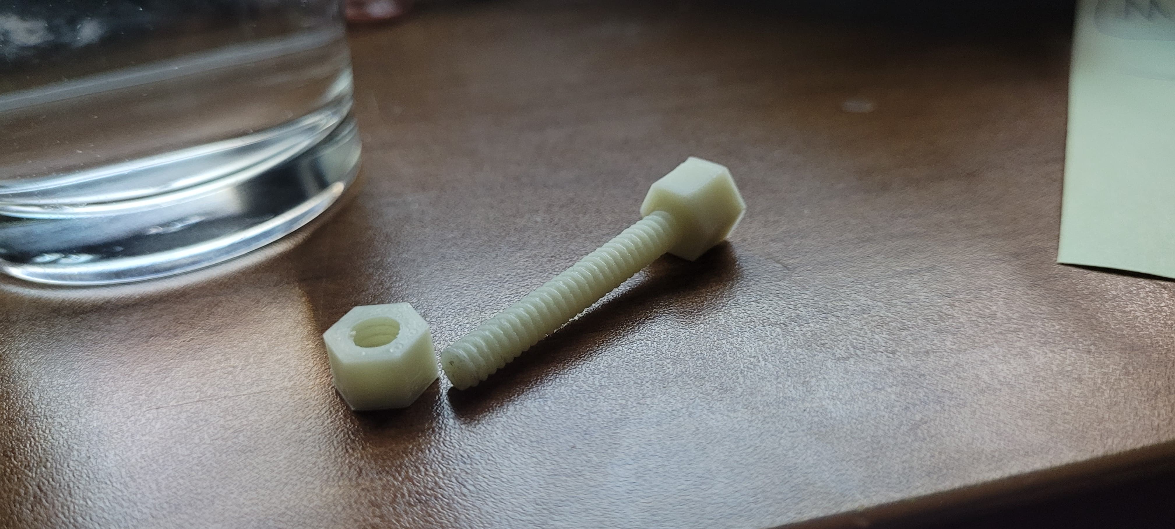 1/4" x 20 Bolt + Nut Tolerance Test