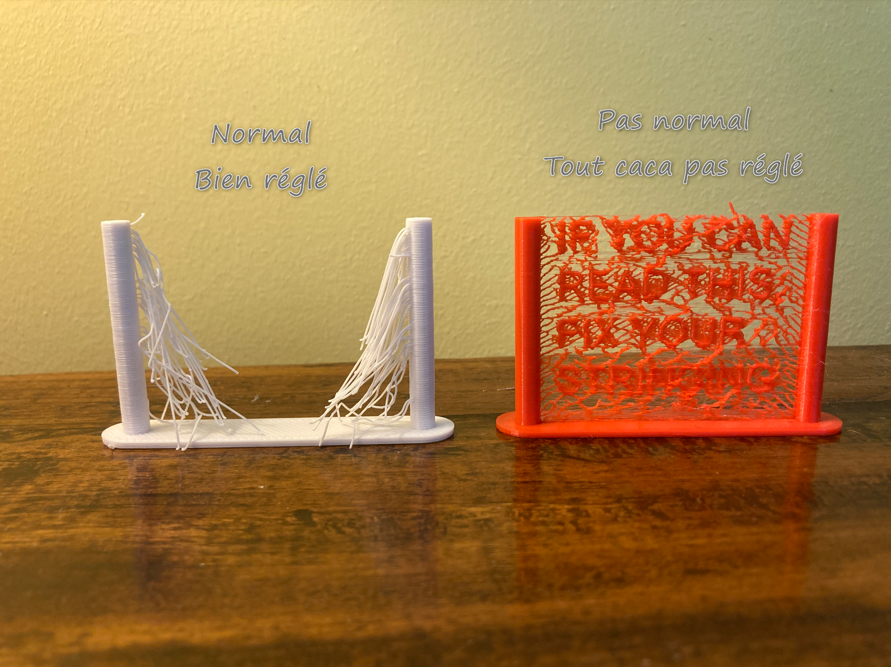 Version française du test de "stringing" - French Version of Stringing TEST